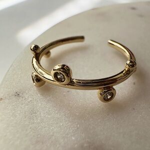 Lola Ring - Gold Ring with Cubic Zirconia Gems